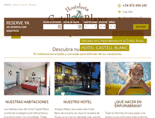 Tablet Screenshot of hotelcastellblanc.com